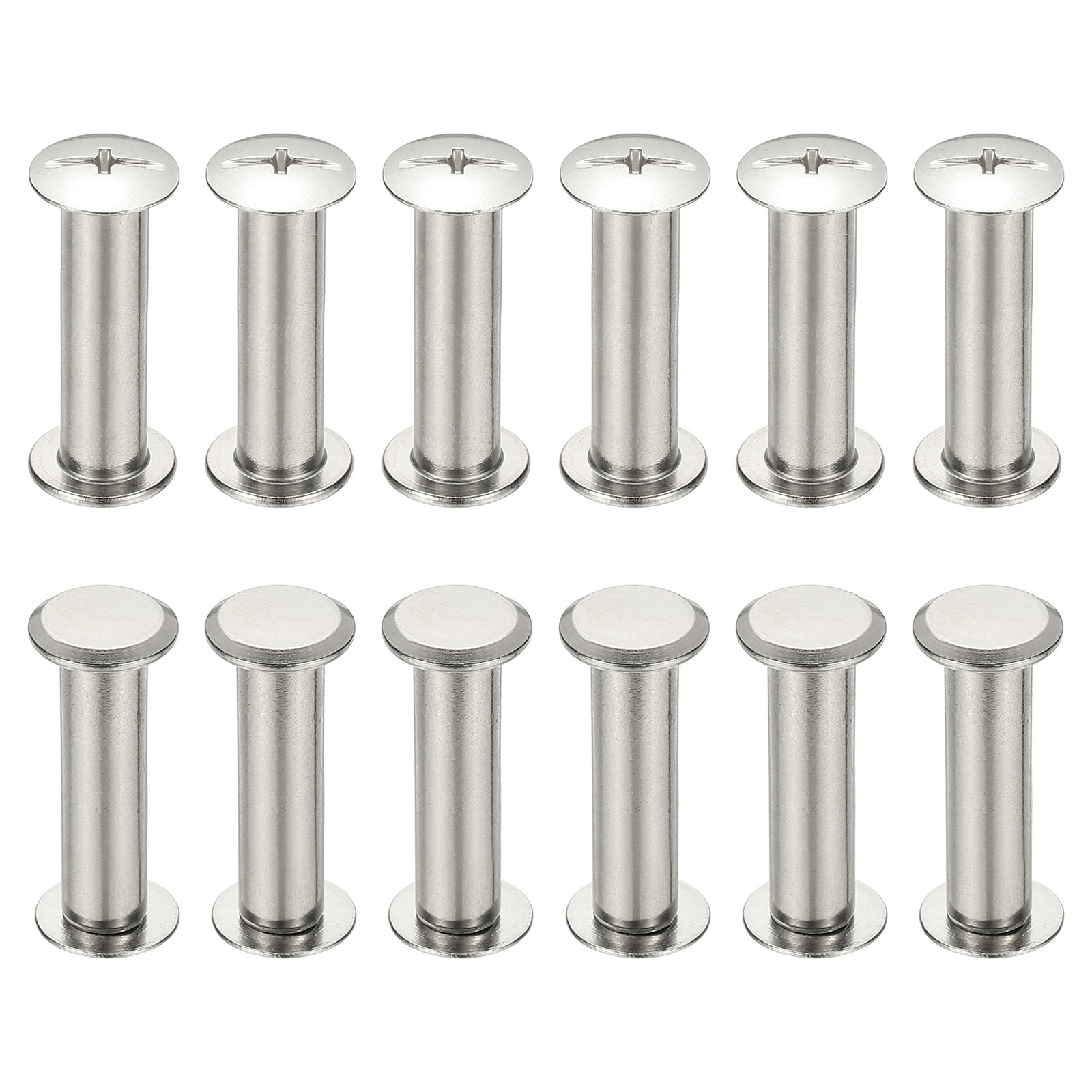 24 Sets Chicago Screws, 8x30mm(DxH) Chicago Screws Phillips Binding ...