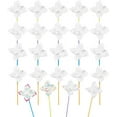 thumbnail image 1 of 24 Sets DIY Pinwheels Craft Paper Pinwheels Blank White Craft Kits Your Own Pinwheels for DIY Summer Activity School Group Daycare Arts Craft Daycare Project Party, 1 of 9