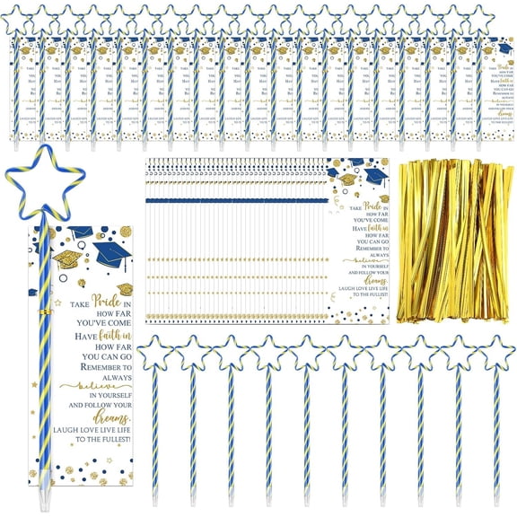 24 Sets Graduation Favors  Pens Class of 2026 End of Year Graduation Gifts Bulk for Students Senior Gifts Pens with Cards  Twist Ties
