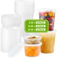 thumbnail image 1 of 24 Sets Plastic Deli Food Containers With Lids, 8 oz 16oz 32oz Variety pack, Airtight Storage Containers, Freezer/Dishwasher/Microwave Safe, Soup For Takeout, 1 of 3