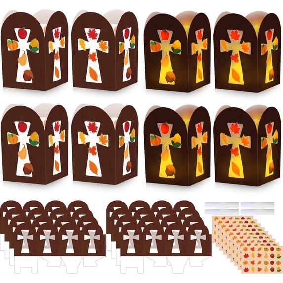 Thanksgiving Turkey Ornament Craft Kits For Kids - 12 Sets DIY Fall Decorations, Classroom Art Activity