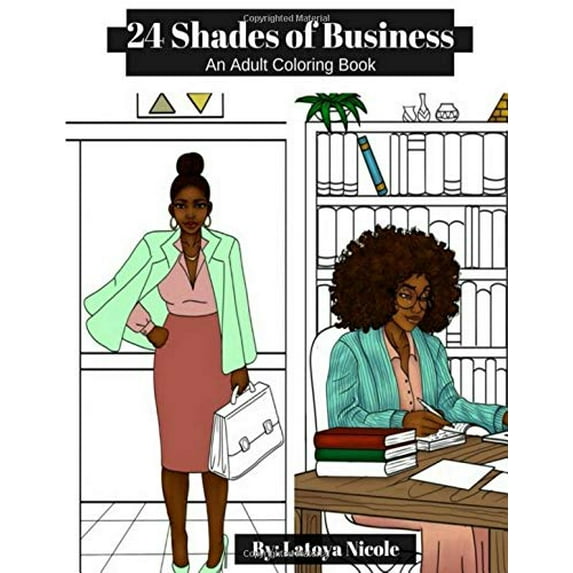 Pre-Owned 24 Shades of Business: An Adult Coloring Book (Paperback) 0692116176 9780692116173