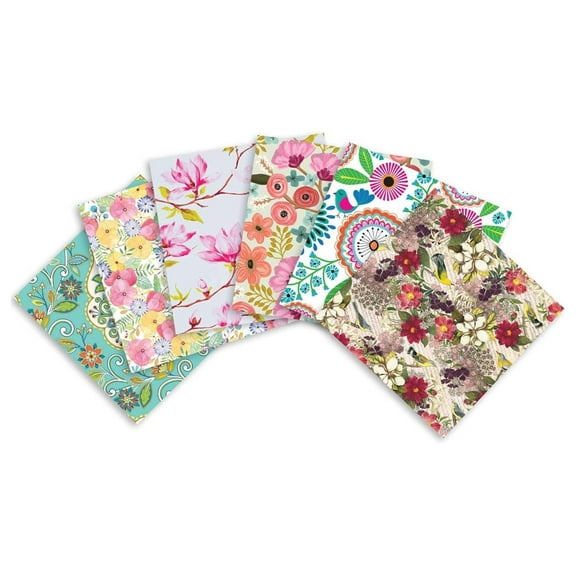 24 Sheet-Count Premium Printed Tissue Paper Available in 3 Different Assortments, Fanciful Florals