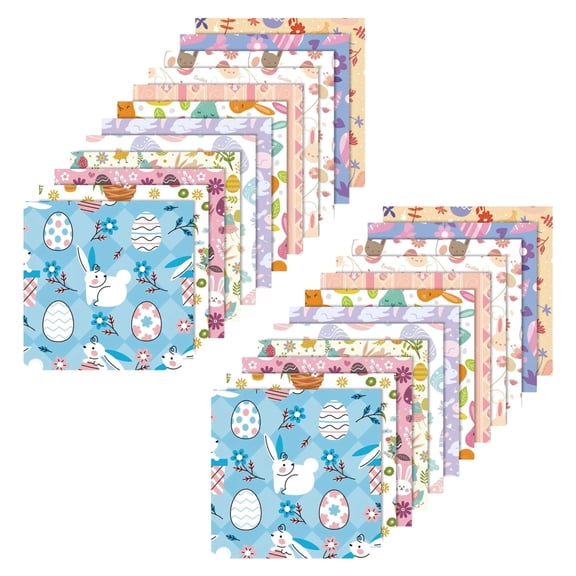 24 Sheet Spring Easter Pattern Paper Bunny Rabbit Egg Floral 6x6 Scrapbook Paper Spring Decorative Cardstock Easter Supplies for Diy Making Greeting Cards and Decorating Photo Albums