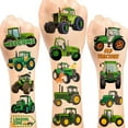 24 Sheet Tractor Temporary Tattoos Fun Farm Theme Party Favors for
