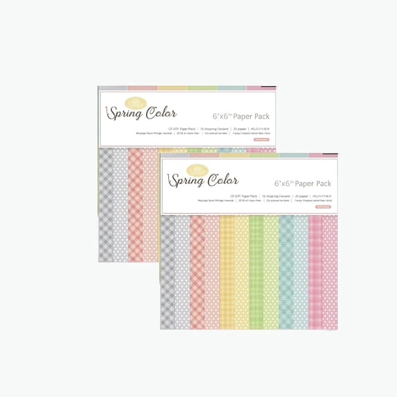 24 Sheets 6"x6" Pink Spring Scrapbook Paper SingleSided Pattern Decorative Paper Supplies and Card Making for DIY Album Hand Account Travel Diary Craft Projects