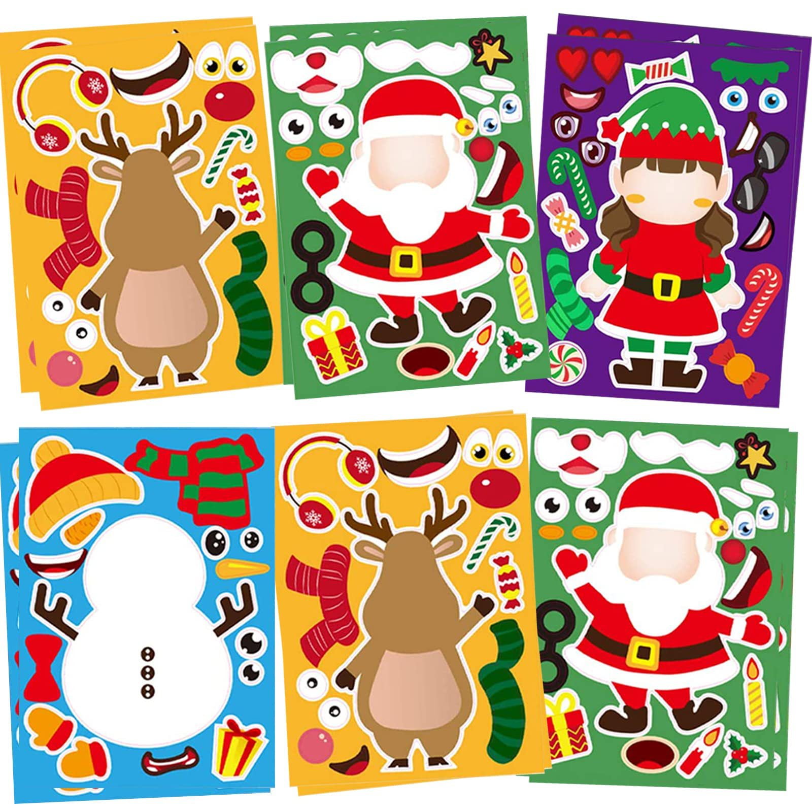 24 Sheets Christmas Stickers Crafts Make Your Own Christmas Stickers