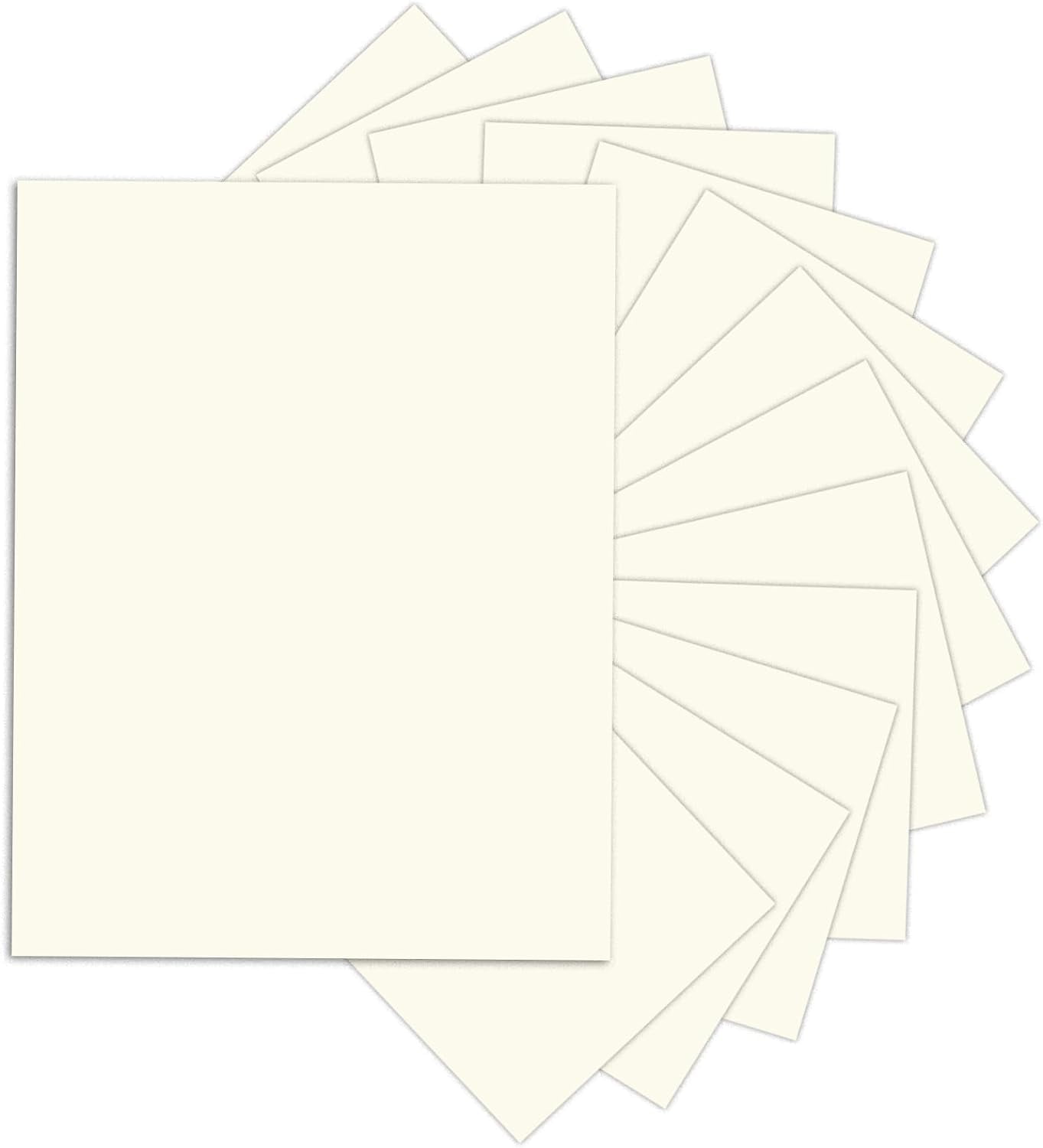 24 Sheets Cream Cardstock 8.5 x 11 Off White Paper, Ivory Card Stock