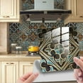 thumbnail image 1 of 24 Sheets Glossy 3D Peel and Stick Tile Stickers Backsplash for Kitchen,Stick on Subway Mosaics Tile Paint Splashback Water Heat Resistant Bathroom Kitchen,5.9*5.9", 1 of 5