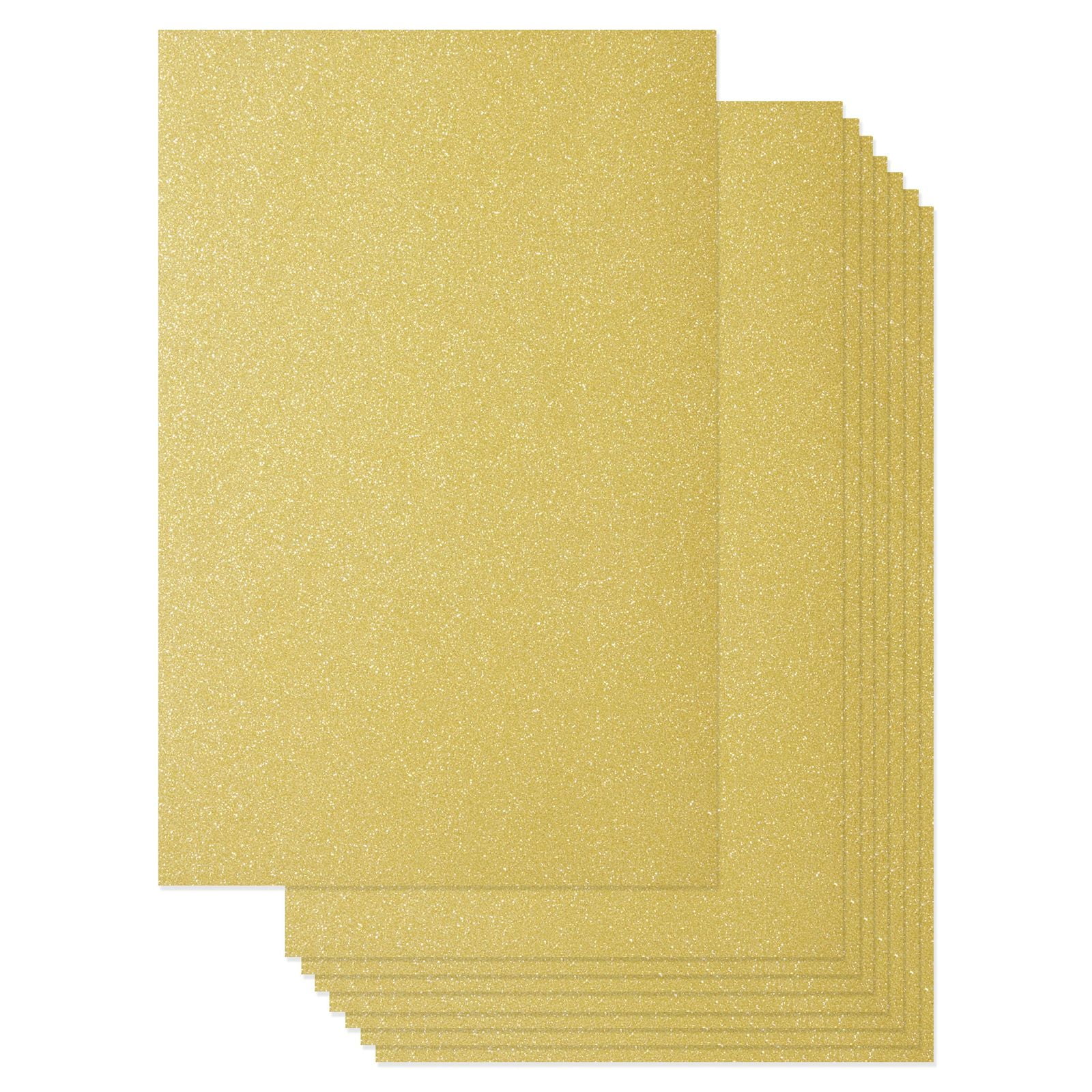 BEST PAPER GREETINGS 24 Sheets Double-Sided Gold Glitter Paper Cardstock for DIY Crafts, Card Making, Invitations (8 x 12 In)