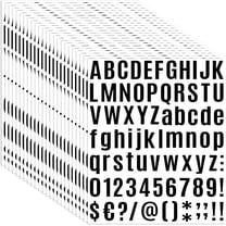 24 Sheets Letter Stickers 1944Pcs Mailbox Numbers 1 Inch Vinyl Alphabet Numbers Stickers Big Self-Adhesive Waterproof Bulletin Post Board Letters for Mailbox Door Window Sign Home Address Cars(1Inch)