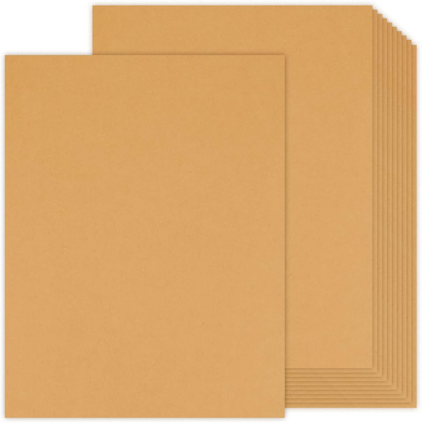 24 Sheets Light Brown Cardstock 8.5 x 11 Kraft Paper, 80lb Card Stock Printer Paper for Invitations, Menus, Crafts, DIY Cards