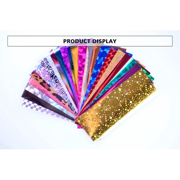 24 Sheets Nail Art Foils Laser Shinning Mixed Beauty Transfer Tips Sticker Craft DIY Universe Decorations