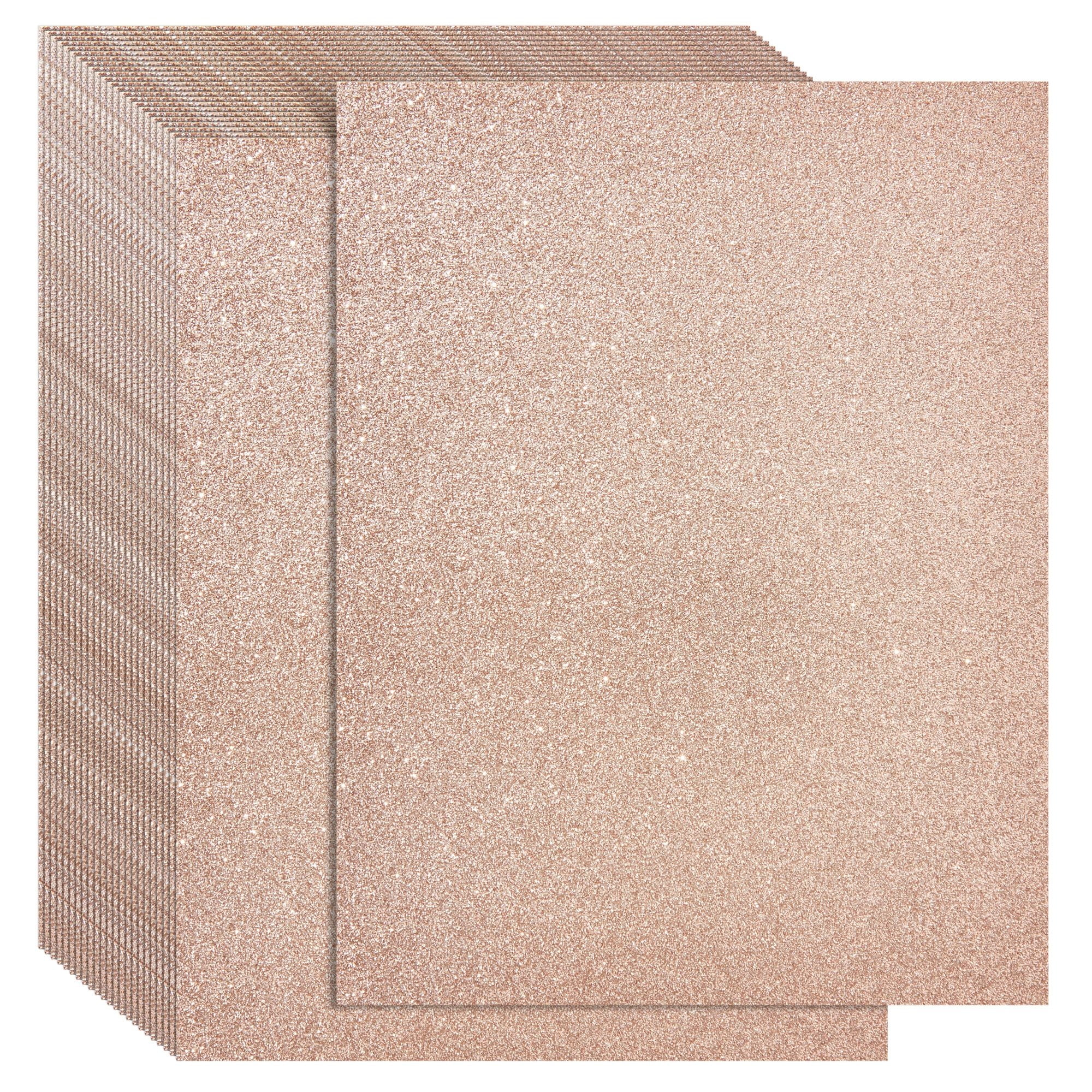 Gold Glitter Cardstock Paper for Card Making (8.5 x 11 In, 24 Sheets) –  Paper Junkie