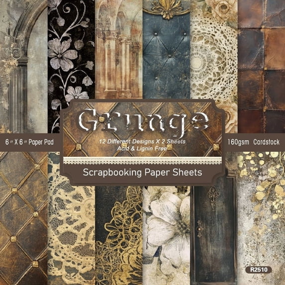 24 Sheets Scrapbook Paper, 6 x 6 Inch Vintage Origami Paper Craft ...
