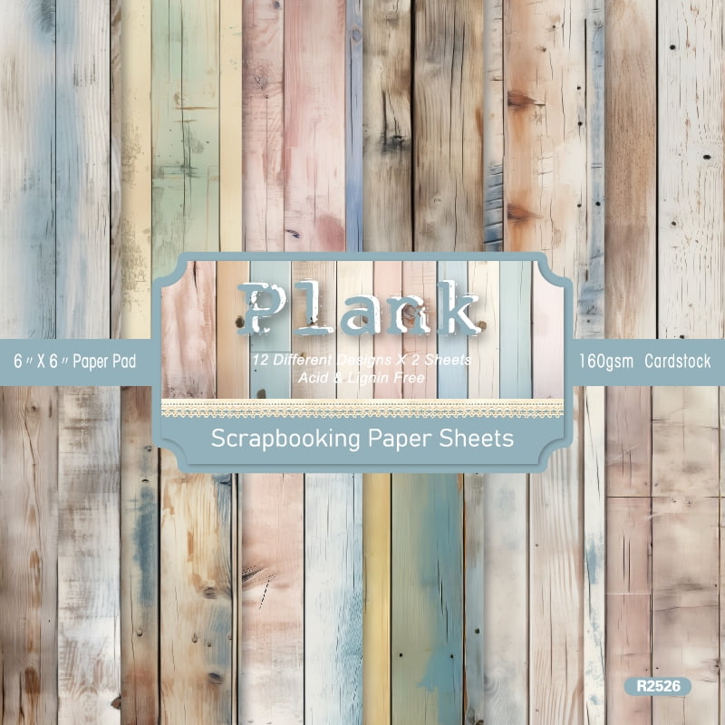 24 Sheets Scrapbook Paper, 6 x 6 Inch Vintage Origami Paper Craft ...