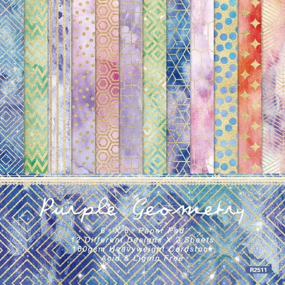 24 Sheets Scrapbook Paper, 6 x 6 Inch Vintage Origami Paper Craft ...