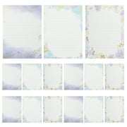 24 Sheets Stationary Letter Paper Set A5 Cute Colored Gold Foil Stamping Fancy Lined Stationery Writing Papers For Writing Letters Scrapbook Poem Crafts Wedding Invitation Printing Supplies