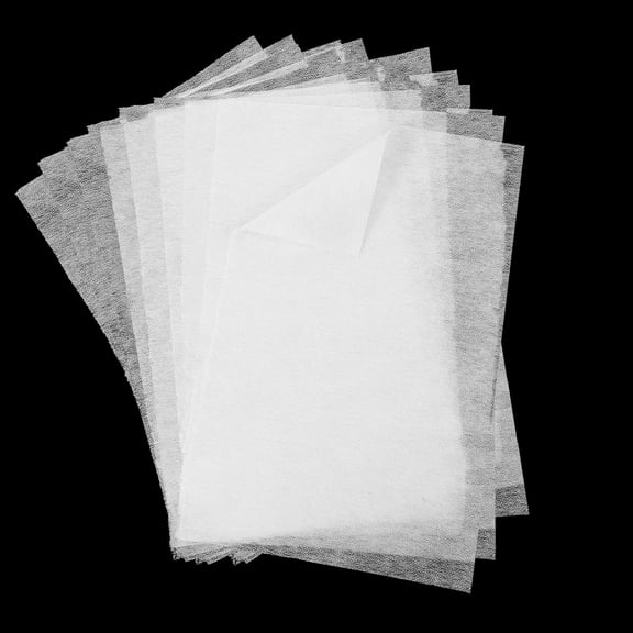 24 Sheets Stitch Witchery, 8 x 12 Inch Fusible Web Medium Weight Iron On Interfacing for Fabric Pants Applique DIY Crafts