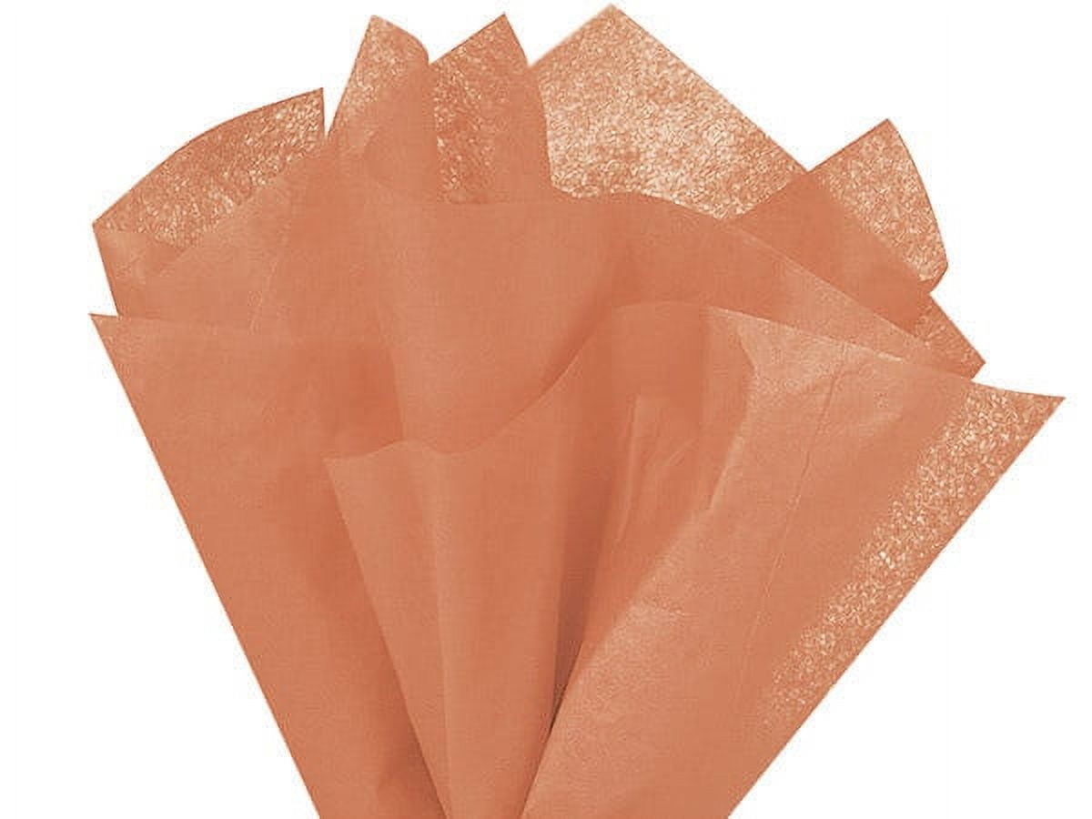 24 Sheets, Terra Cotta Color Tissue Paper, 20X30", Soft Fold for Holiday, Party Favor, Birthday, Seasonal Event and Celebration, Made in USA
