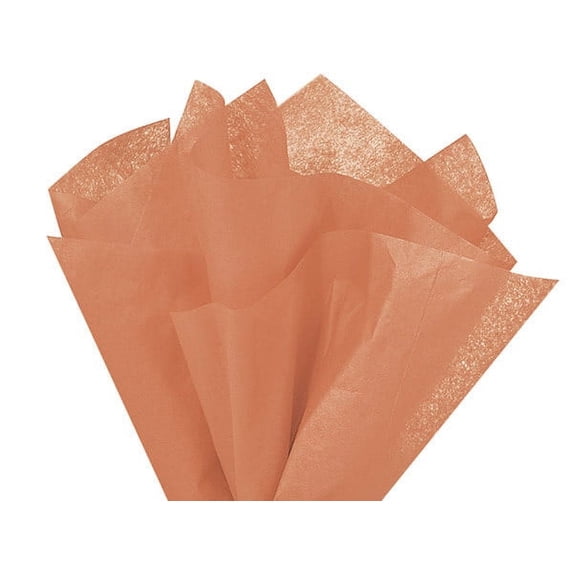 24 Sheets, Terra Cotta Color Tissue Paper, 20X30", Soft Fold for Holiday, Party Favor, Birthday, Seasonal Event and Celebration, Made in USA