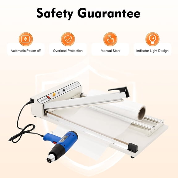 24 Shrink Wrapping Machine, Heat Gun Sealer, 530W Film Heat Sealer, Shrink Film Shrink Wrap Sealer, Adjustable Temperature for PVC, POF, PP, PE Film$$Tools & Hardware Other