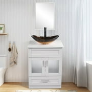 24" Single Bathroom Vanity Set with Mirror