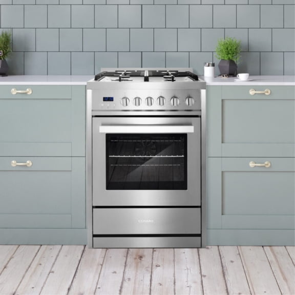 24" Single Oven Pro Style Gas Range With 4 Burner Cooktop