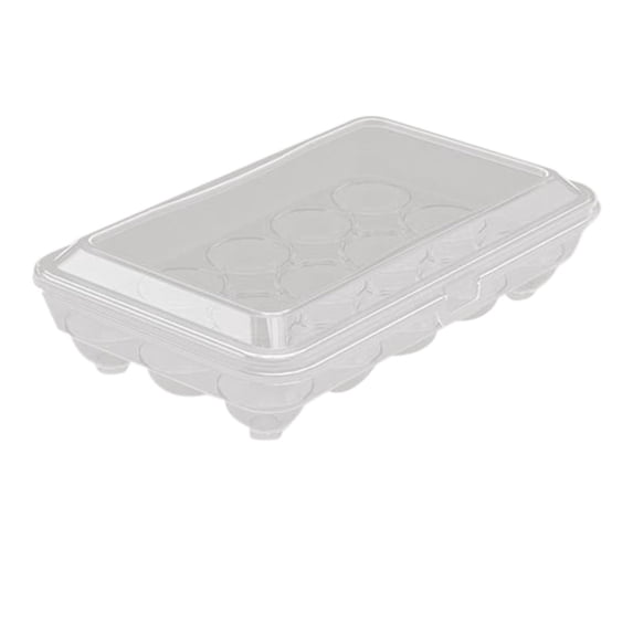 24 Slots Clear Egg Storage Box,Plastic Kitchen Fridge Organizer Basket,24 Grids Transparent Drawer Space Quality Eggs Storage Box Rolling Plastic Egg Holder Basket Organizer for Kitchen Fridge