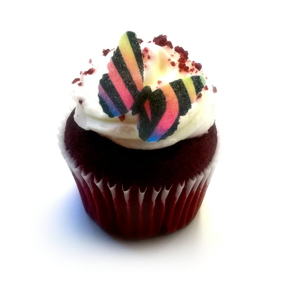 24 Very Small 1" Rainbow Zebra Animal Print Edible Image Wafer Paper Deco Machine? Butterflies Wedding Birthday Cake Cookie Cupcake Butterfly Dessert Topper Decoration Party Supplies