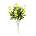 thumbnail image 1 of 24 Small White Daisies, Artificial Plants & Flowers, Faux Silk Wildflowers Bouquet, Silk Flowers for Home Decor Indoor, for Outside Garden Front Porch and Yellow Decor, 1 of 5