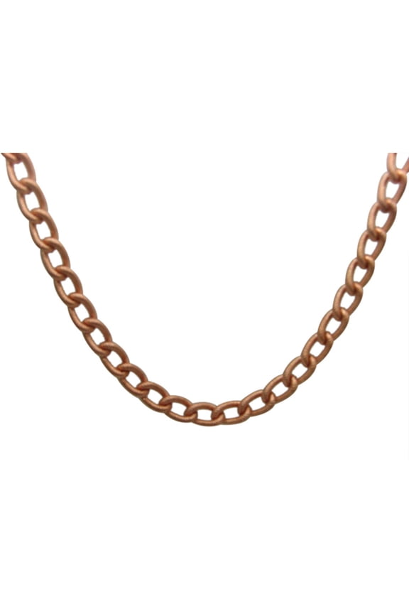 24 Solid Copper Chain Necklace #CN861G - 5/16 of an inch wide.