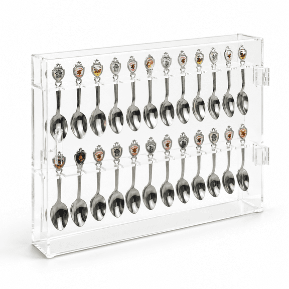 24 Souvenir Spoon Display Case