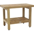 thumbnail image 1 of 24" Spa™ Natural Teak Shower Bench with Shelf, 1 of 2