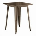thumbnail image 1 of 24'' Square Copper Metal Restaurant Patio Dining Table For Indoor or Outdoor Use, 1 of 5