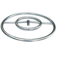 thumbnail image 1 of 24" Stainless Steel Fire Pit Burner Ring with 1/2" Connection Hub for LP Liquid Propane, 1 of 3
