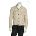 thumbnail image 1 of 24 Standard Mens Cotton Short Length Jacket (Medium, Yellow Plaid), 1 of 8