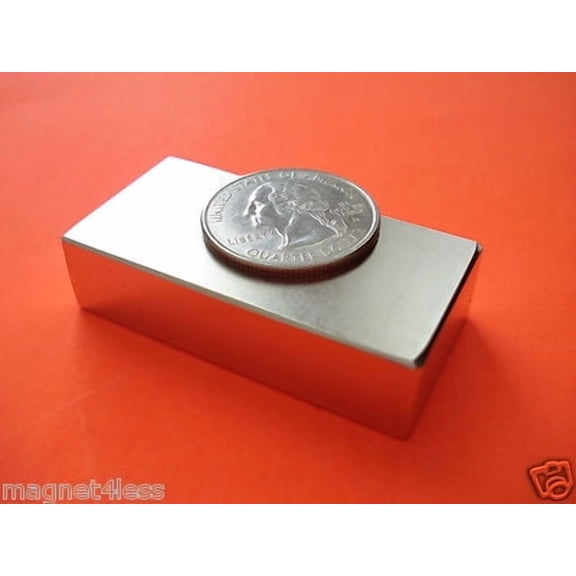 24 Strong 2x1x1/2 Inch Grade N50 Rare Earth Neodymium Block Magnet