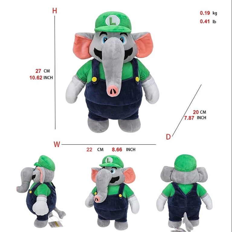 Whitehouse Super Mario & Friends - Peluche a forma di personaggio di peluche Mario, Luigi, Kong, Toad, Yoshi, Principessa Peach, peluche, peluche