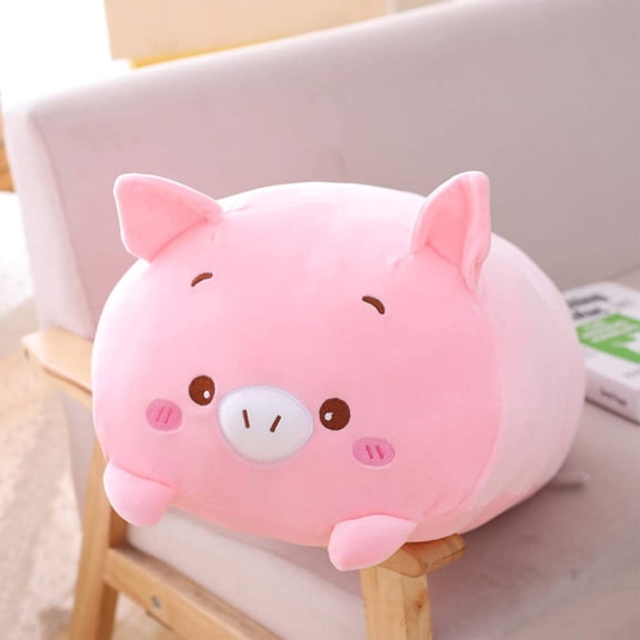24" Super Soft Stuffed Animal Plush Pillow,Plush Toy Huggable Body Cushion for Lumbar Support, Multi-Use Home & Car Decor and Cozy Gift(pig)