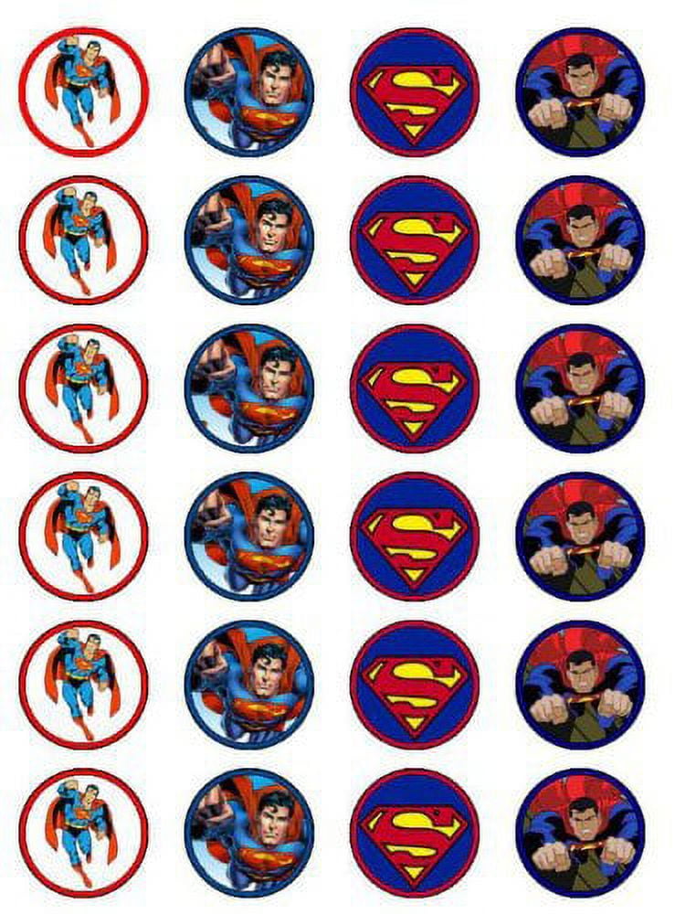 COYOTE PARTY AND PRINT 24 Superman Toppers gteau