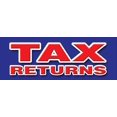 thumbnail image 1 of 24" TAX RETURNS DECAL sticker file income taxes  new, 1 of 1