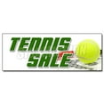 thumbnail image 1 of 24" TENNIS SALE DECAL sticker shop racquet balls shoes, 1 of 1