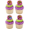 thumbnail image 1 of 24 TMNT Teenage Mutant Ninja Turtle Power Cupcake Rings Toppers and Party Favors, 1 of 3