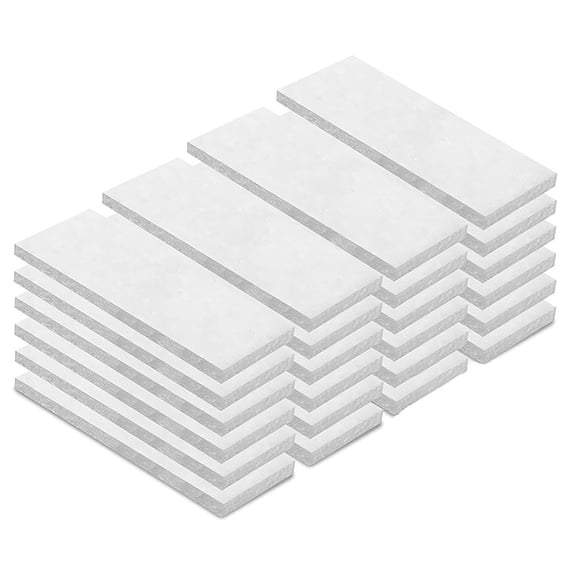 24 Tabletop Fire Ceramic Wool Wicks For Extended Tabletop Fire Sponge Wicks For Rubbing Fireplaces (4.7" X 2" X 0.2")