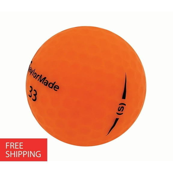 Pre-Owned 24 Taylormade Project (s) mat Orange Pristine Used Recycled Golf Balls, by Mulligan Golf Balls