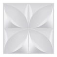 thumbnail image 1 of 24 Tiles 3D Wall Panels 12 x 12in White Diamond Wall Décor PVC Flower Textured Wall Panels 24 Sq Ft for Living Room Lobby Bedroom Hotel Office, 1 of 4