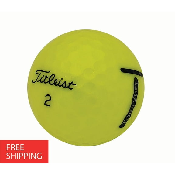 Pre-Owned 24 Tour Soft Yellow 5A Used Recycled Golf Balls, by Mulligan Golf Balls