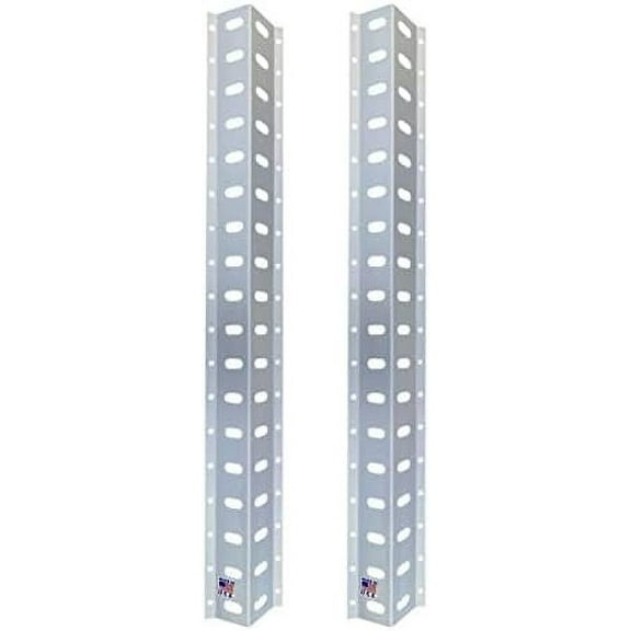 24" Trailer Track Tie Down System Rail E L S Anchor Kit (2pk) Made in USA - Enclosed Trailer Garage Shop Truck Aluminum Ratchet Strap Securing E-Track S-Track L-Track 2ft (2pk)