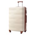 thumbnail image 1 of 24" Travel Luggage, Lightweight ABS Travel Luggage with TSA Lock for Secure Travelers, Expandable Carry-on Suitcase with 360° Wheels for Easy Maneuvering, 1 of 5
